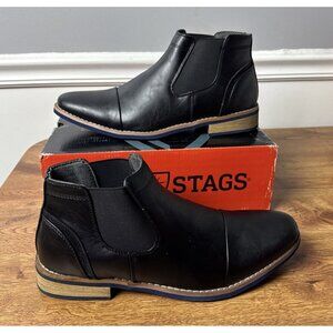 Deer Stags mens ArgosChelsea Boot 9 Wide Black/Blue